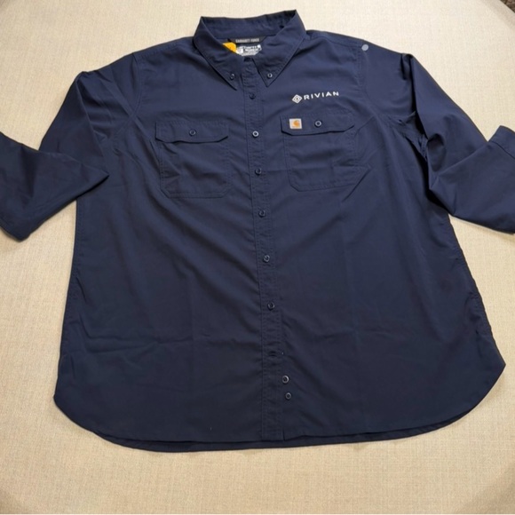 Carhartt Dresses & Skirts - Carhartt Men's Dark Blue Shirt Jacket